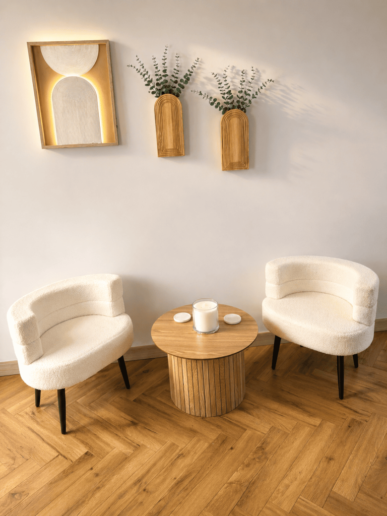 Cosy seating area at DR Creators Studio in Attleborough